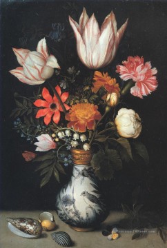 Fleur classiques œuvres - Bosschaert Ambrosius Fleurs Coquilles
